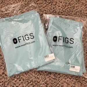 Fig Scrub Set - Seaglass - High waisted Zamora - SP, Rafaela Top - S